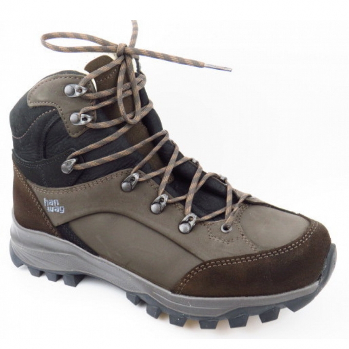 Hanwag Damen Alta Bunion Ii Lady Lederfutter Wanderstiefel In Mocca Black