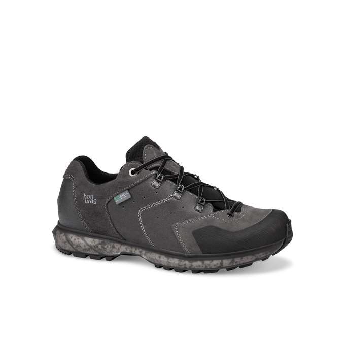 Hanwag Herren Tarso Low Es-Asphalt/Schwarz