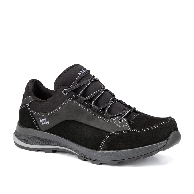 Hanwag Herrenschuh Banks Low Ballion Ll - Schwarz/Schwarz