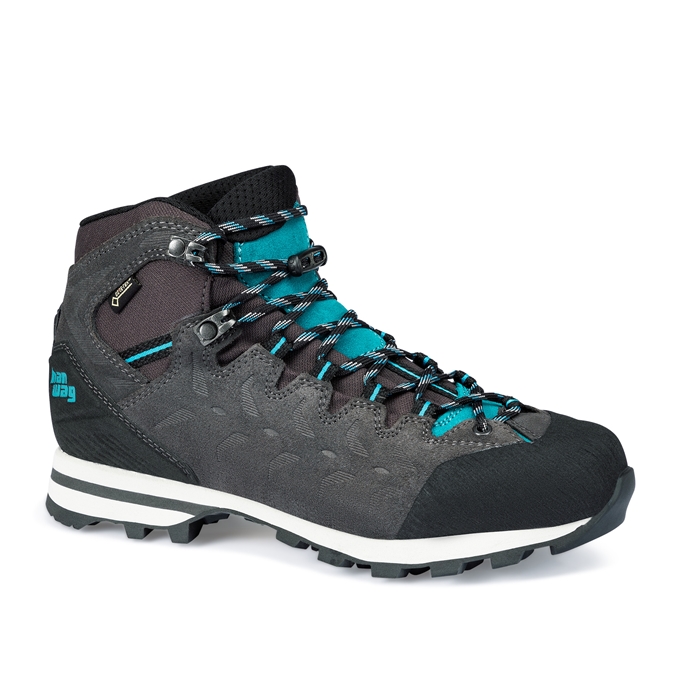 Hanwag Damen Makra Light Lady Gtx-Asphalt/Blaugrün