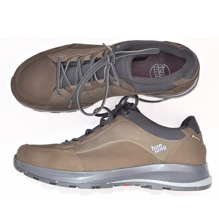 Hanwag Herren  Banks Low Gtx Mocca Wanderschuh In Mocca